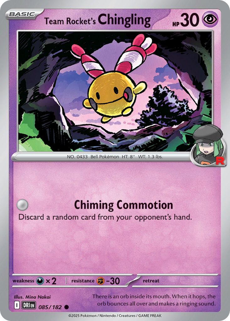 Team Rocket's Chingling 85/182 Destined Rivals