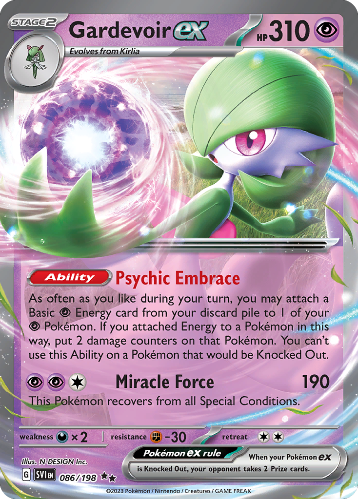 Gardevoir ex 86/198 Scarlet & Violet
