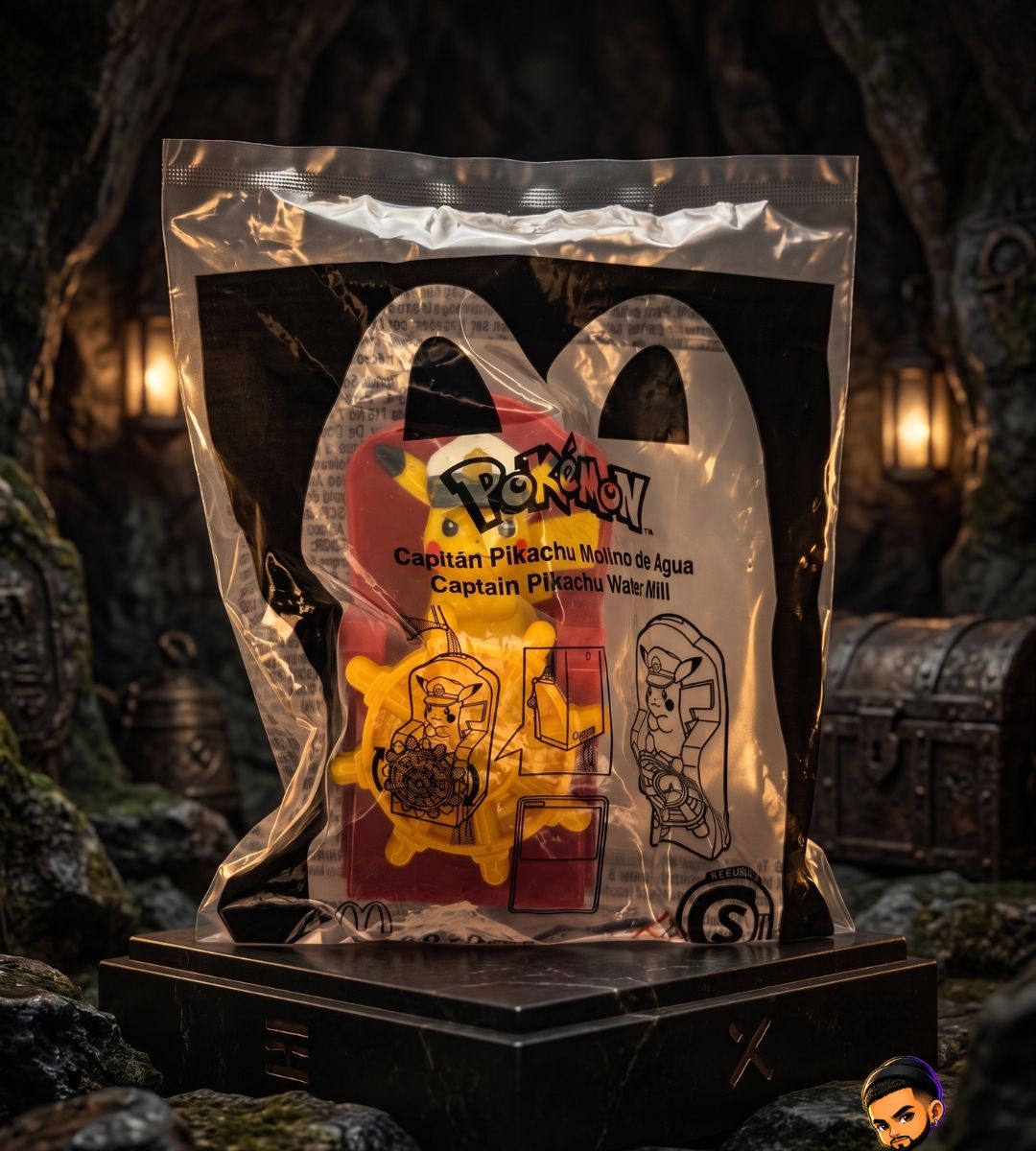 Figura Pokémon Captain Pikachu Water Mill - Promo McDonald’s