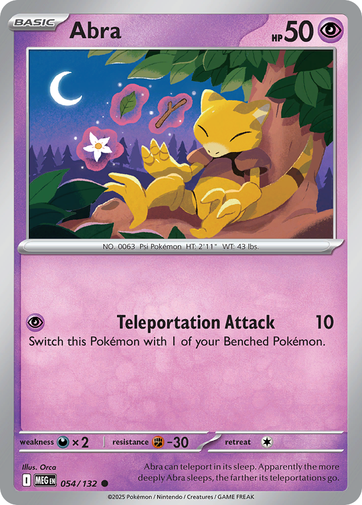 Abra 54/132 Mega Evolution