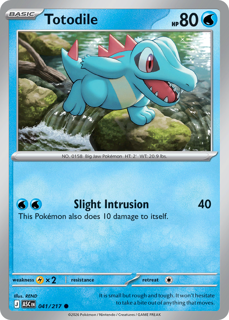 Totodile 41/217 Ascended Heroes
