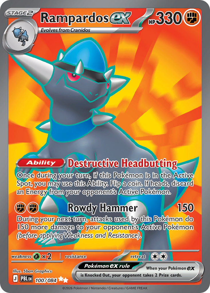 Rampardos ex 100/84 Pitch Black