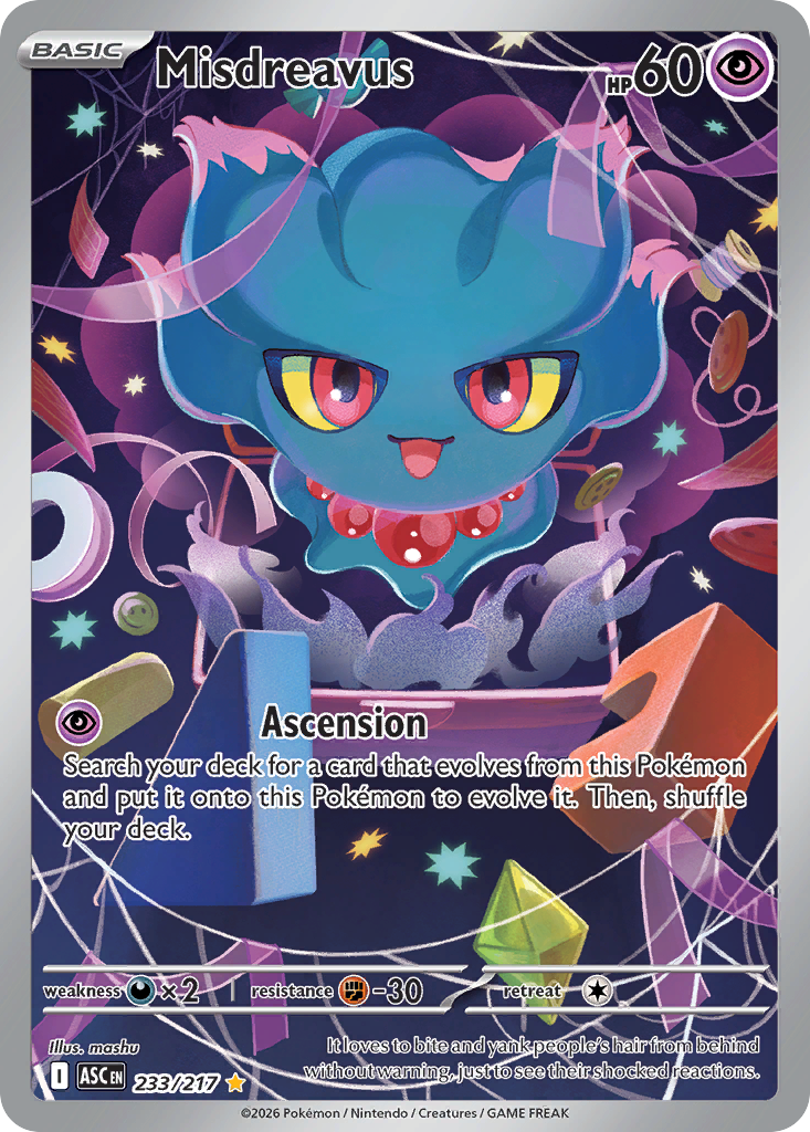 Misdreavus 233/217 Ascended Heroes