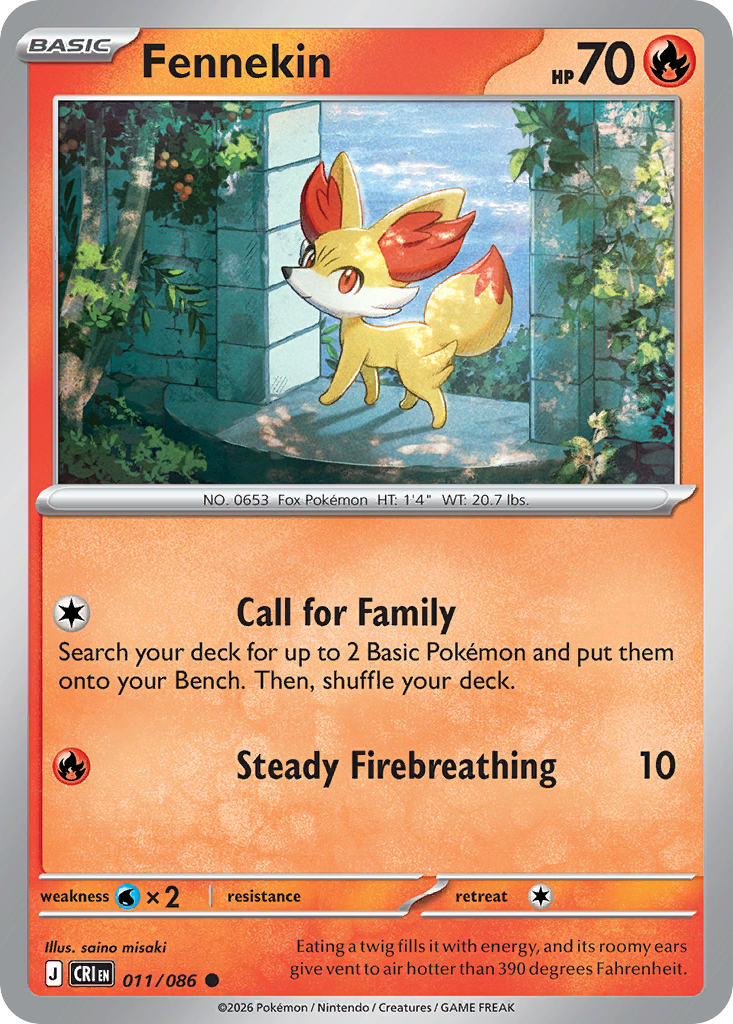 Fennekin 11/86 Chaos Rising