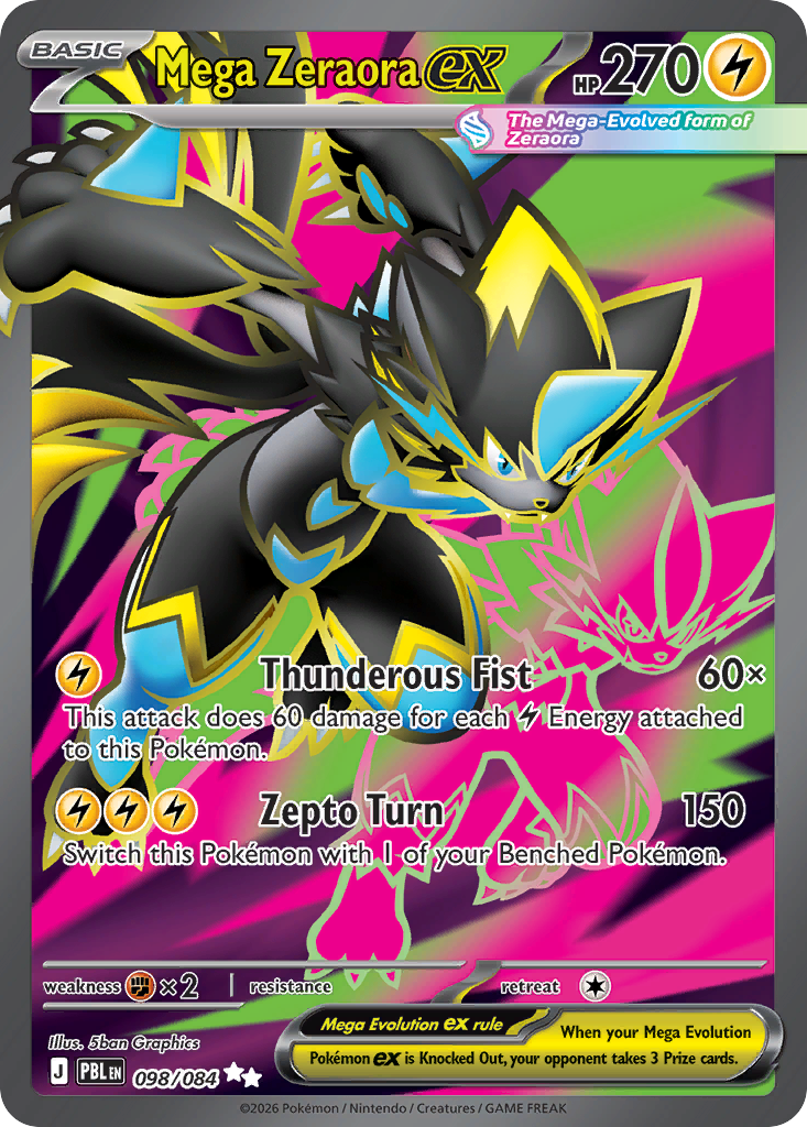 Mega Zeraora ex 98/84 Pitch Black