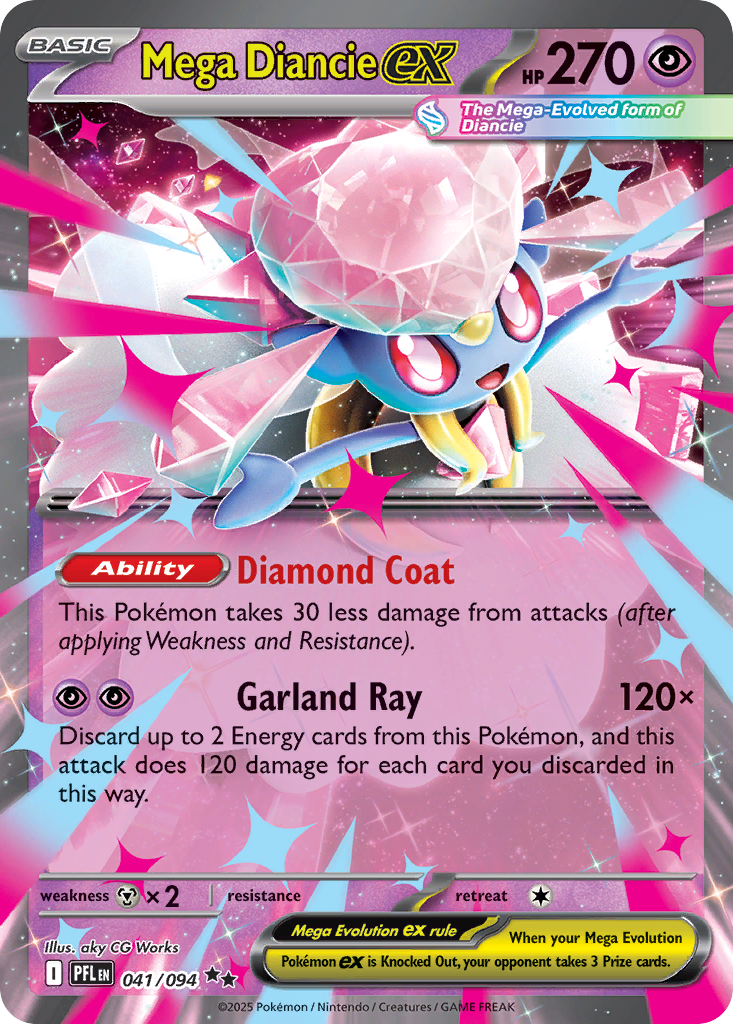 Mega Diancie ex 41/94 Phantasmal Flames
