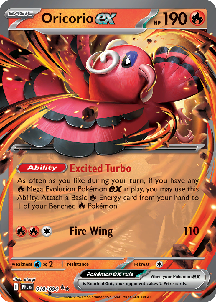 Oricorio ex 18/94 Phantasmal Flames