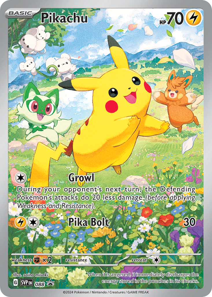 Pikachu SVP 088/150 Scarlet & Violet Black Star Promos
