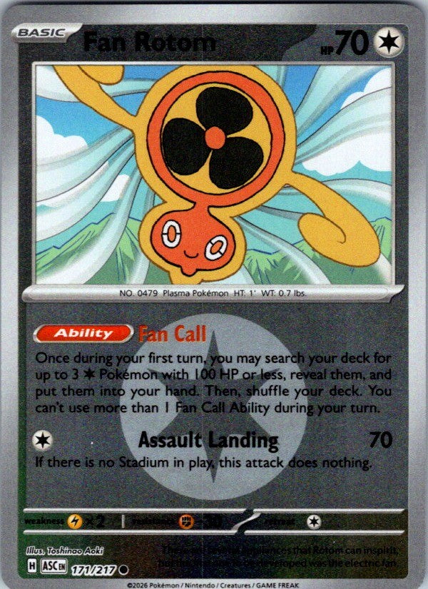 Fan Rotom 171/217 Ascended Heroes