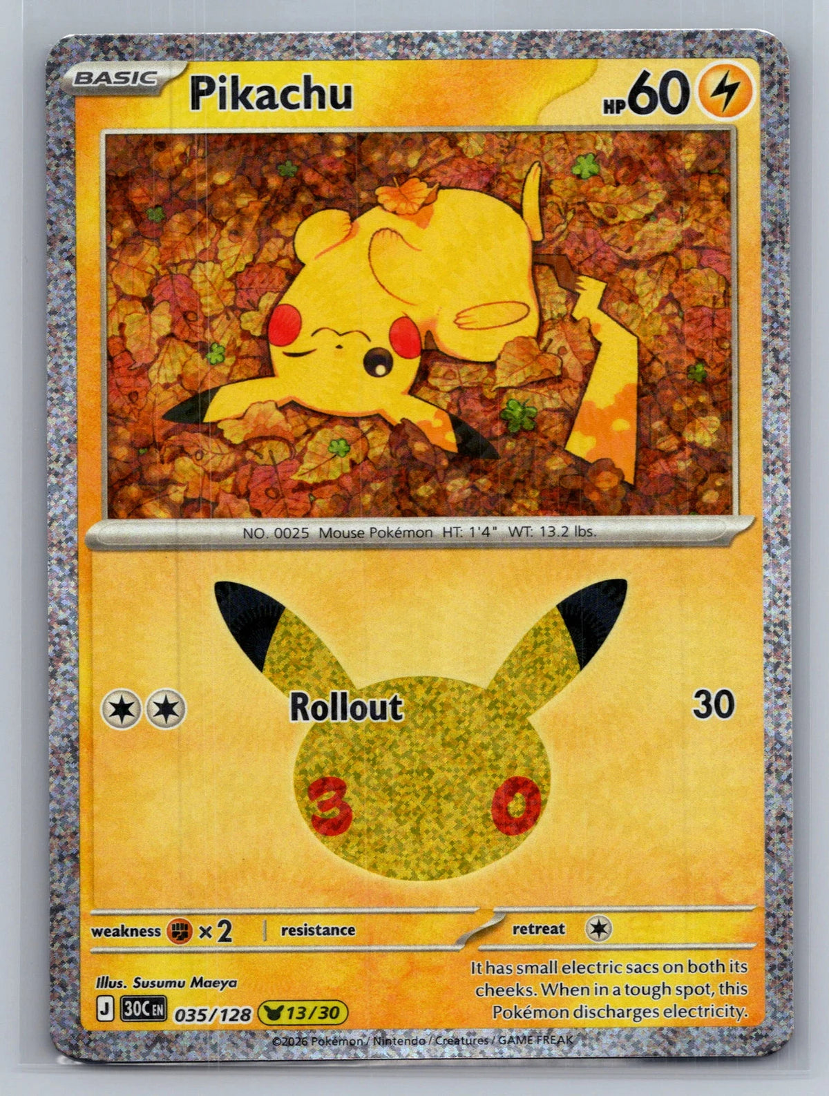 Pikachu 35/128 30th Celebration