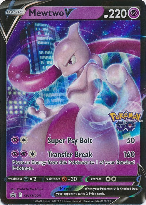 Mewtwo V SWSH223/307 SWSH Black Star Promos
