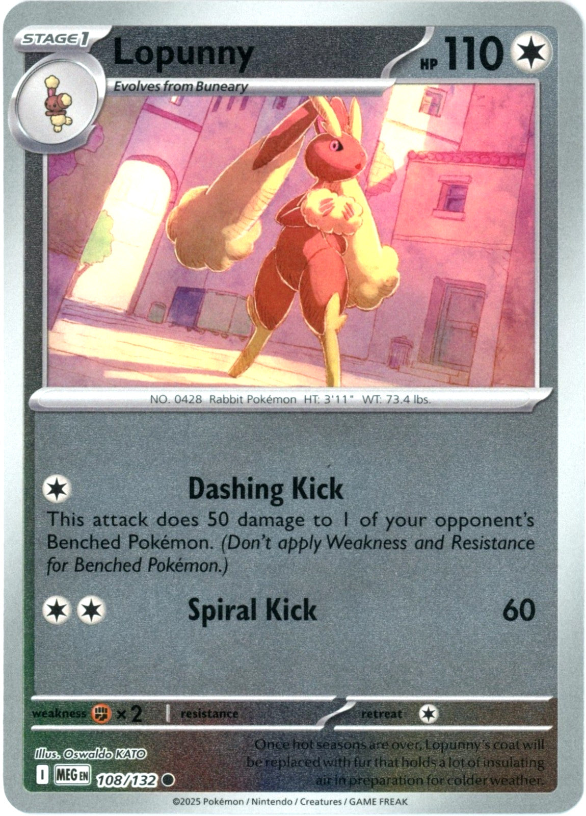 Lopunny 108/132 Mega Evolution