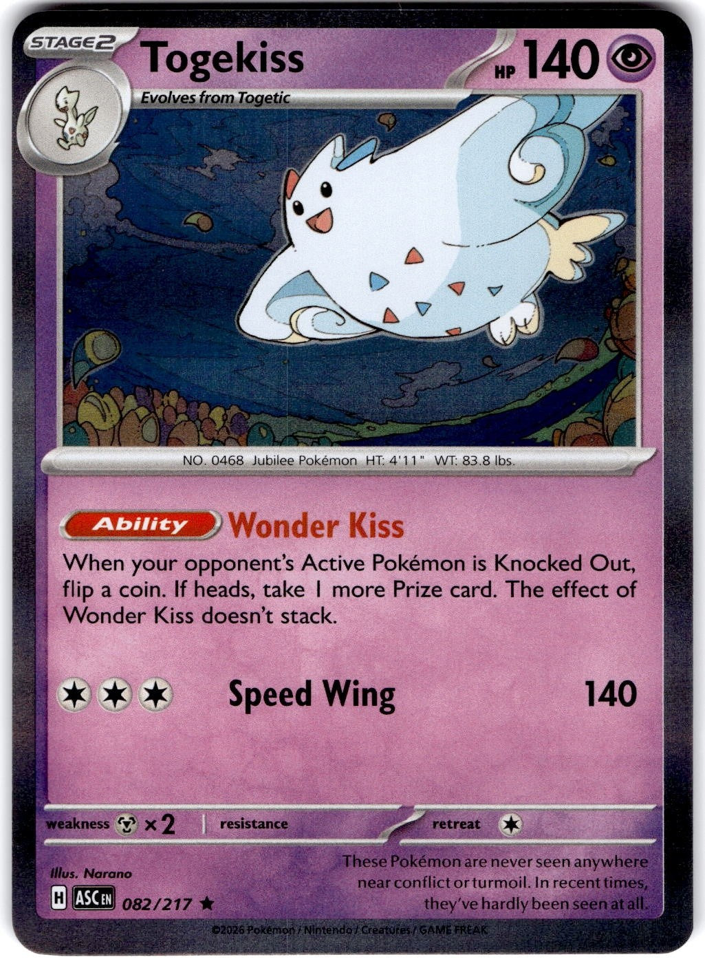 Togekiss 82/217 Ascended Heroes