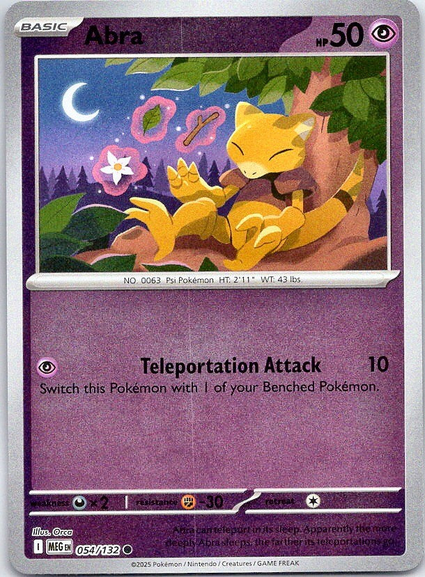Abra 54/132 Mega Evolution