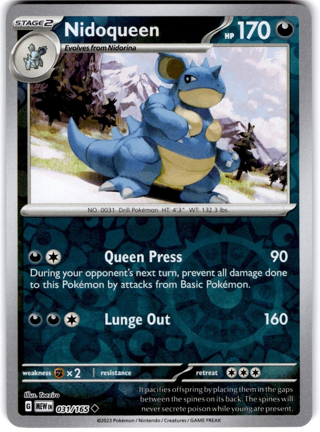 Nidoqueen 31/165 151