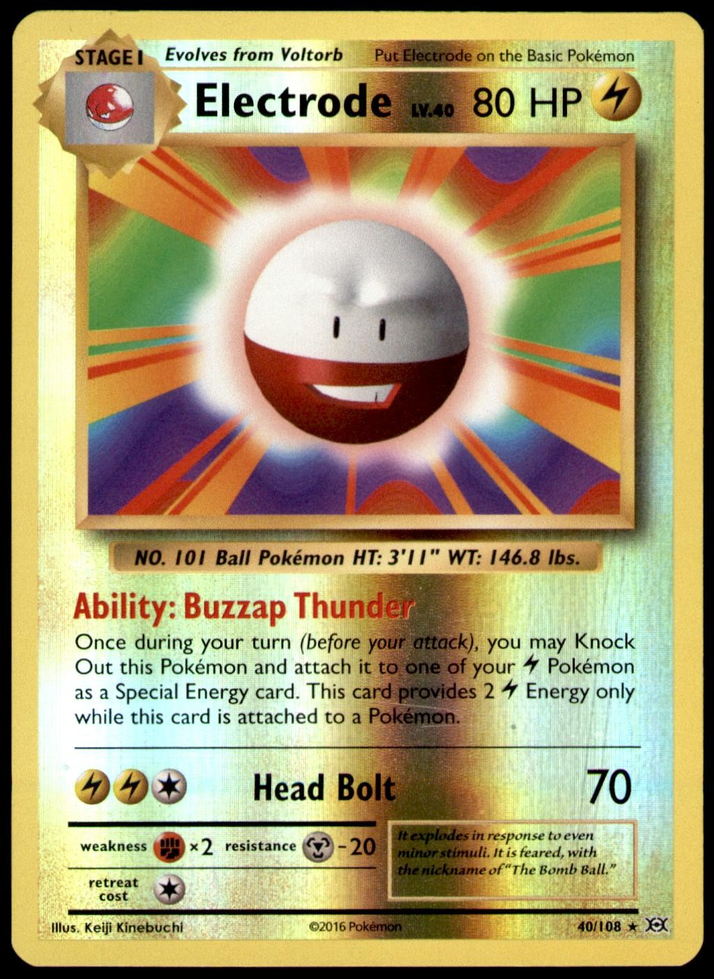 Electrode 40/108 Evolutions