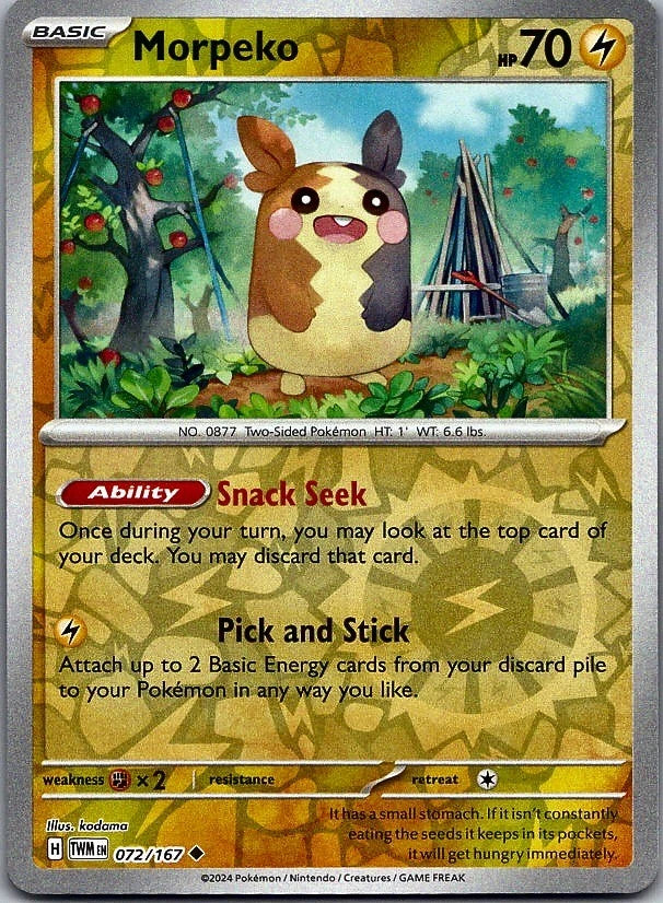 Morpeko 72/167 Twilight Masquerade