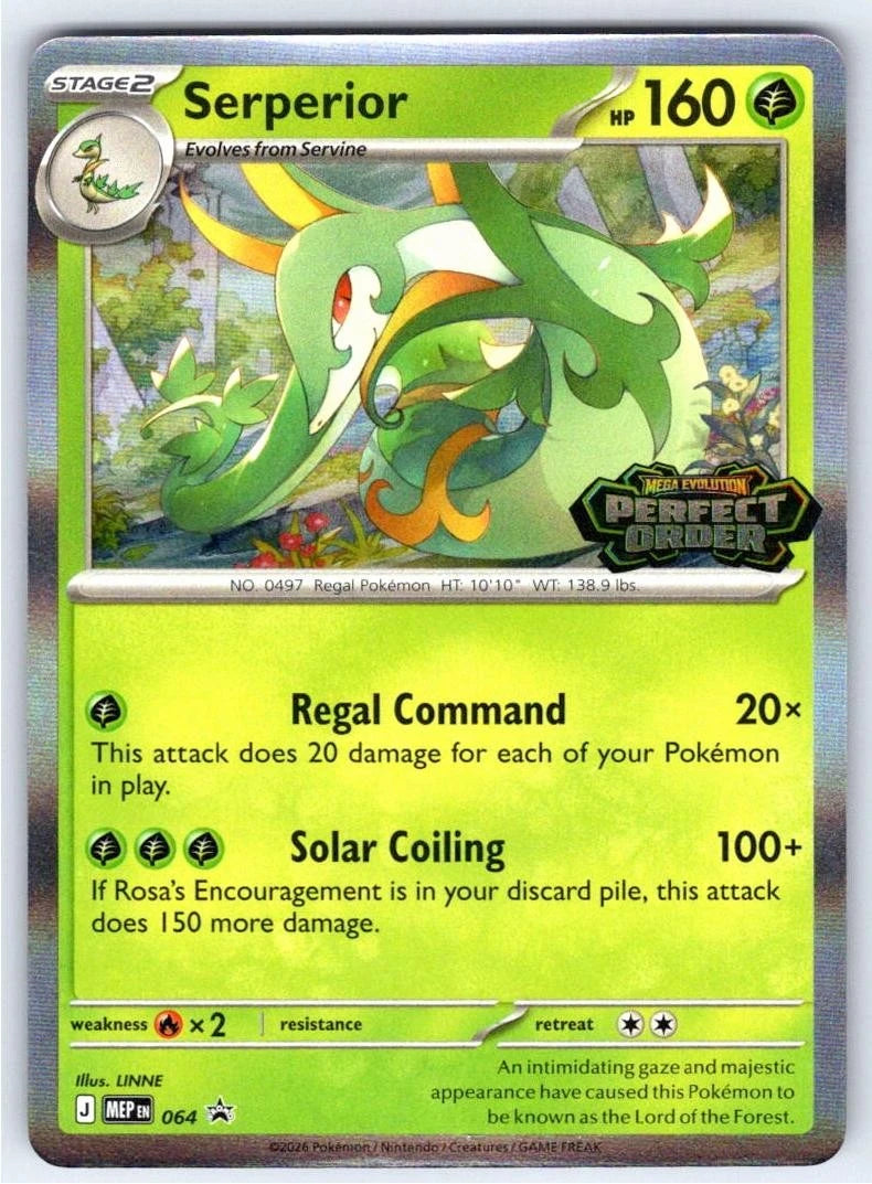 Serperior 64/0 Mega Evolution Black Star Promos