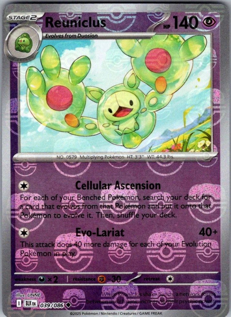 Reuniclus 39/86 Black Bolt