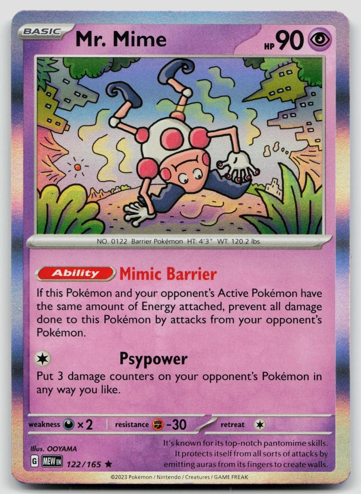Mr. Mime 122/165 151