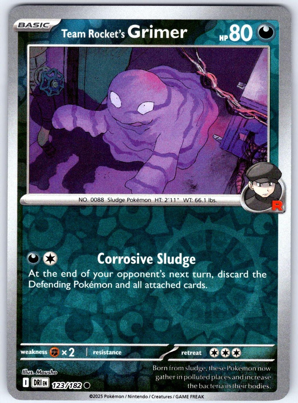 Team Rocket's Grimer 123/182 Destined Rivals