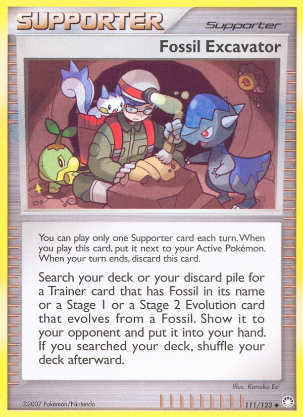 Fossil Excavator 111/123 Mysterious Treasures