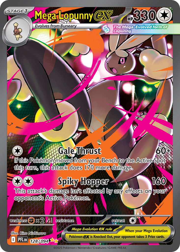 Mega Lopunny ex 128/94 Phantasmal Flames