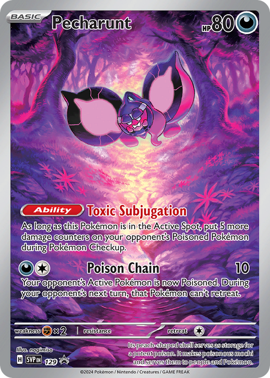 Pecharunt 129/102 Scarlet & Violet Black Star Promos