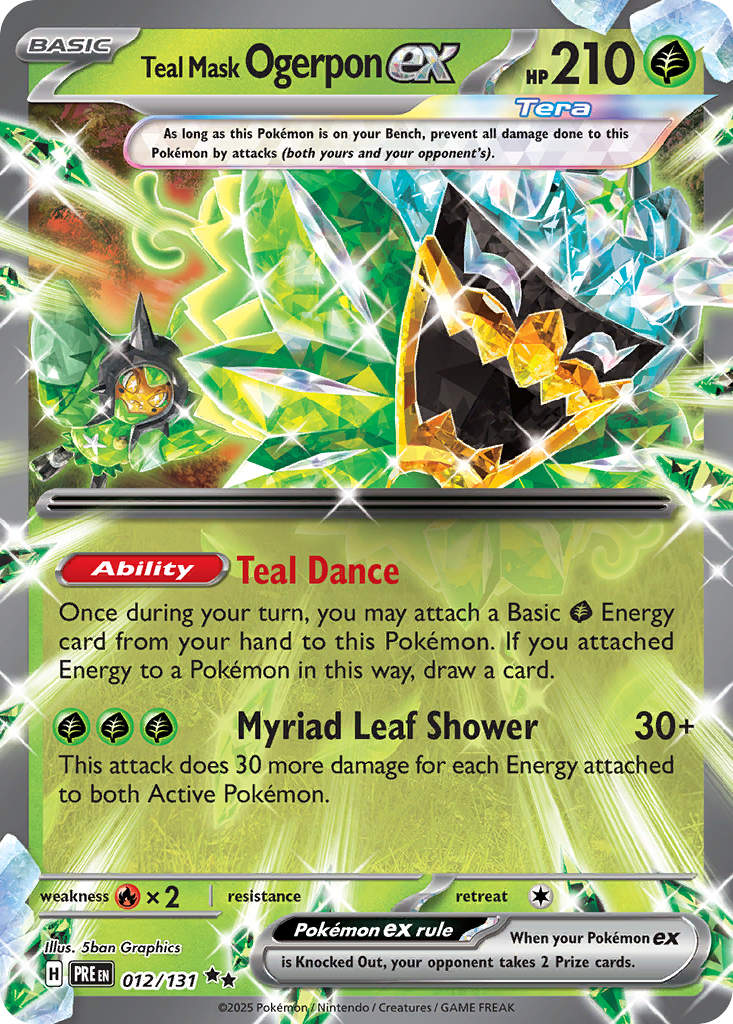 Teal Mask Ogerpon ex 12/131 Prismatic Evolutions