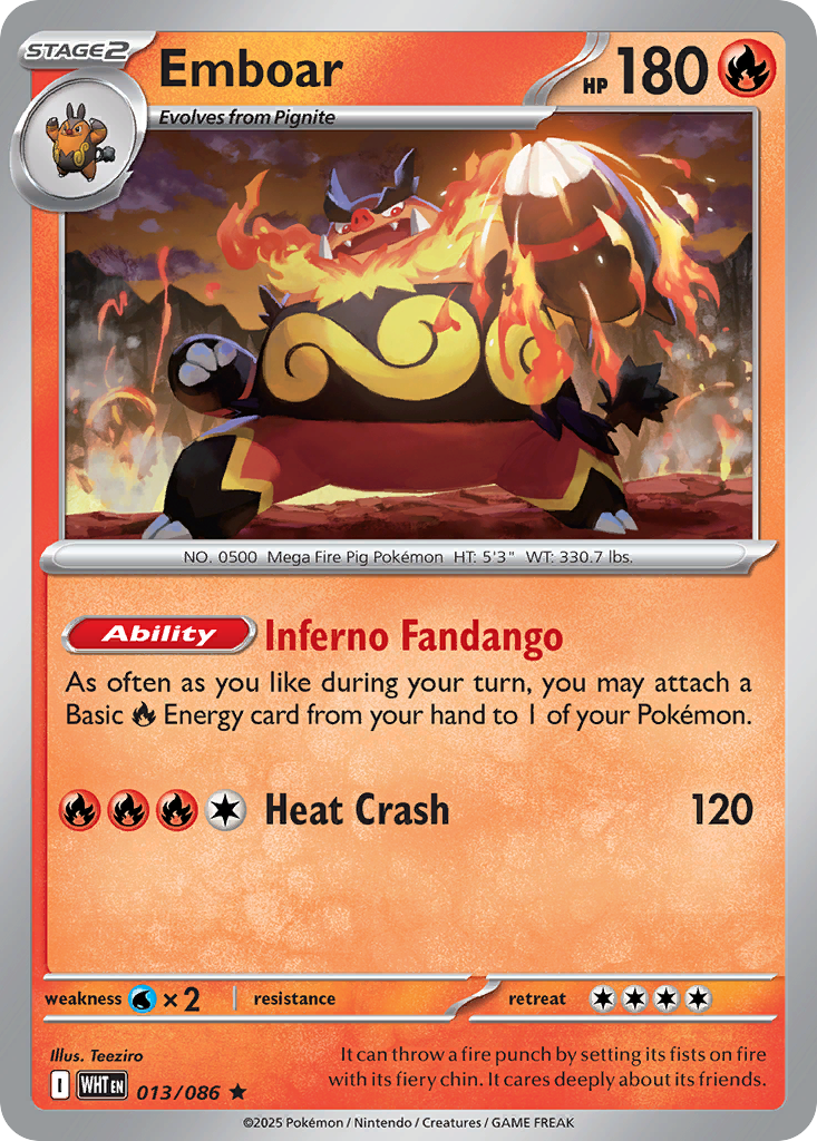 Emboar 13/86 White Flare