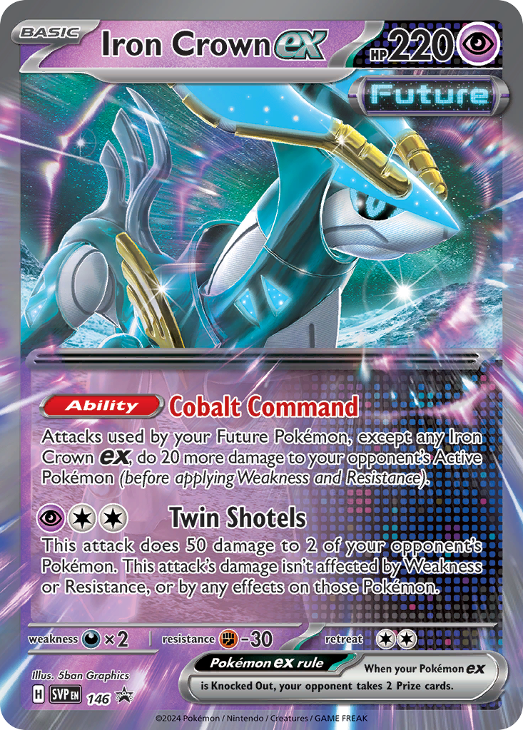 Iron Crown ex 146/215 Scarlet & Violet Black Star Promos