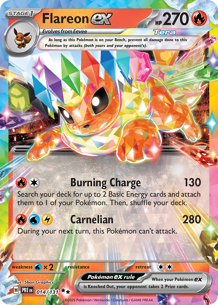 Flareon ex 14/131 Prismatic Evolutions