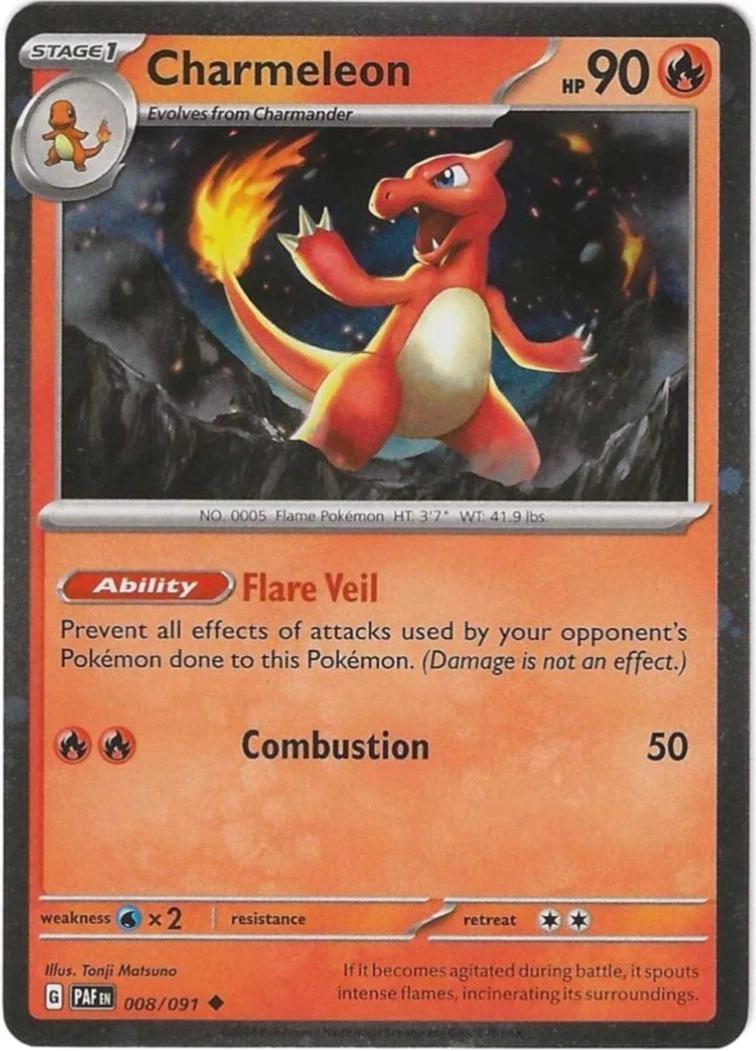 Charmeleon 8/91 Paldean Fates