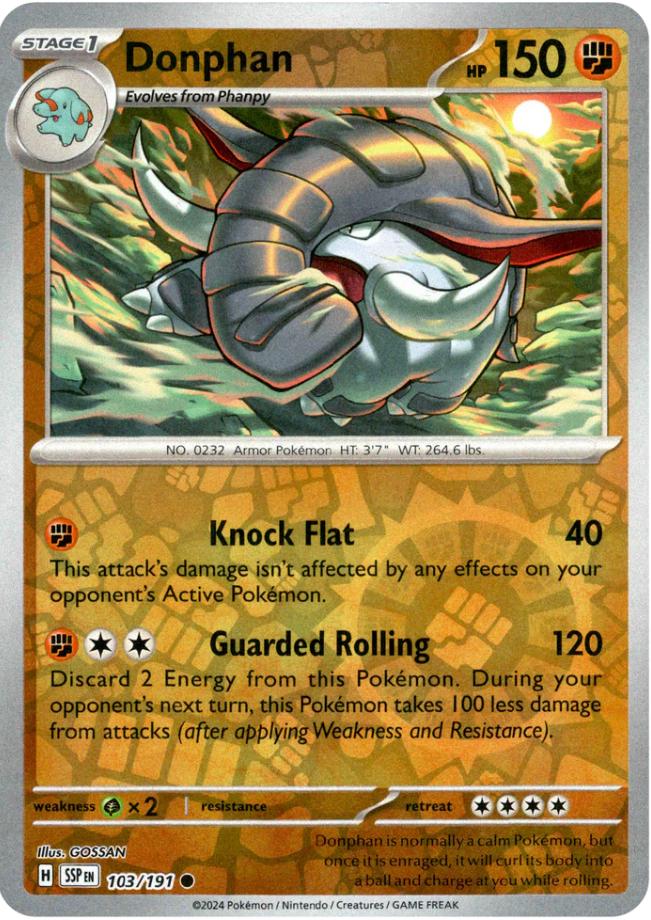 Donphan 103/191 Surging Sparks