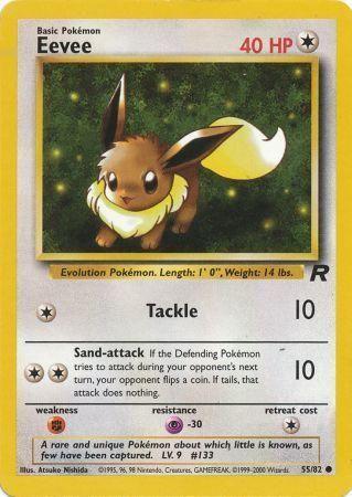 Eevee 55/82 Team Rocket