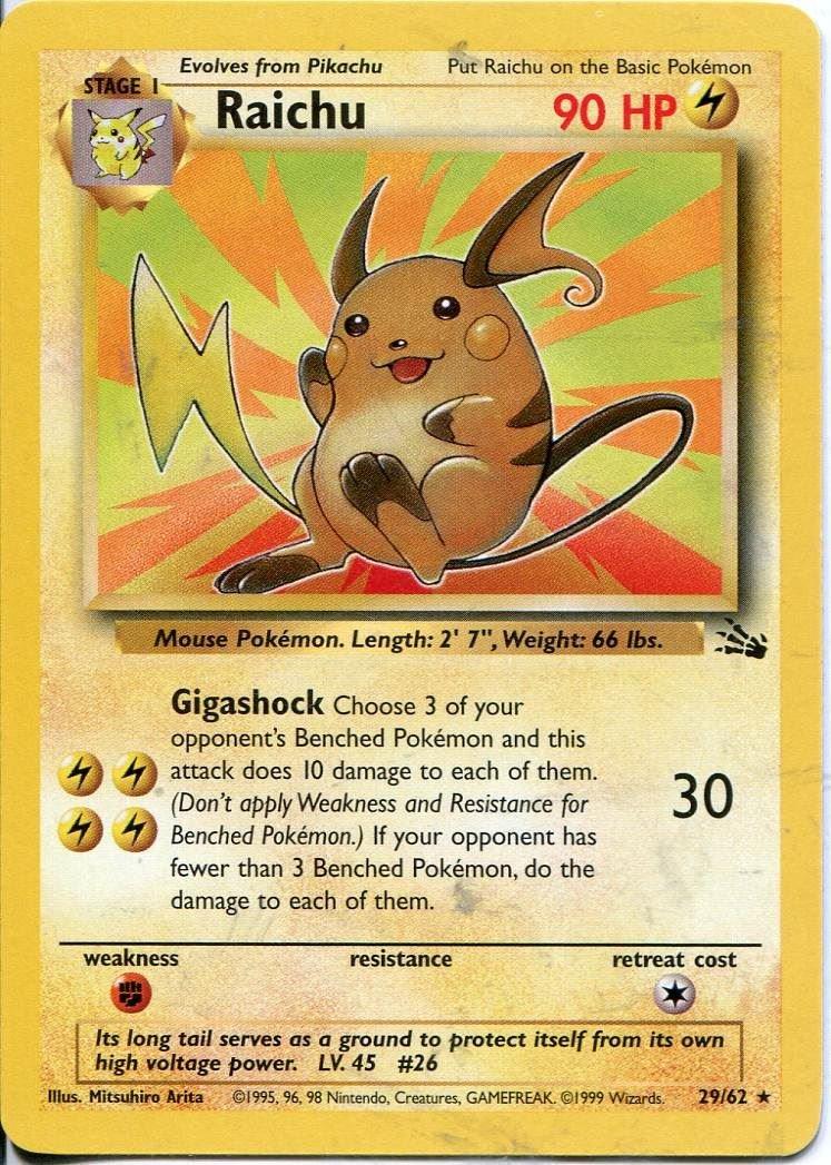 Raichu 29/62 Fossil
