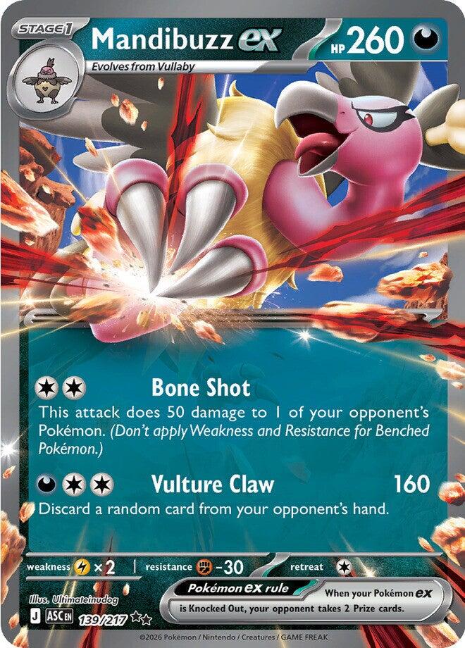 Mandibuzz ex 139/217 Ascended Heroes