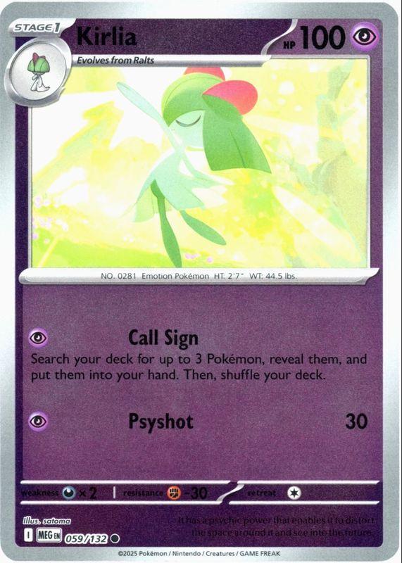 Kirlia 59/132 Mega Evolution
