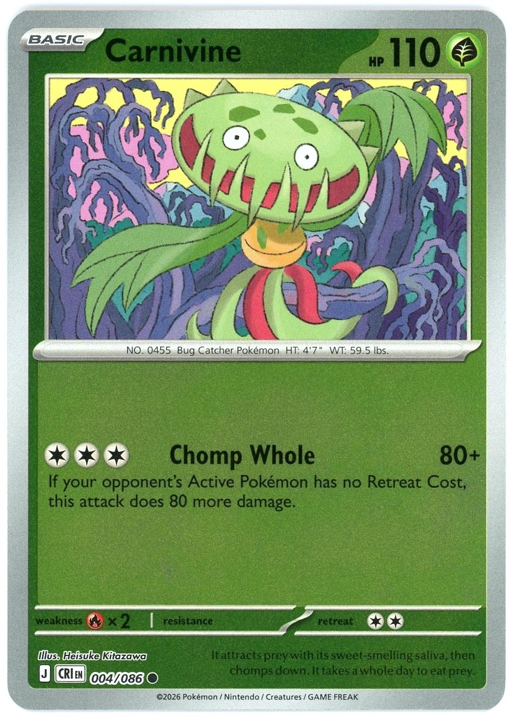 Carnivine 4/86 Chaos Rising
