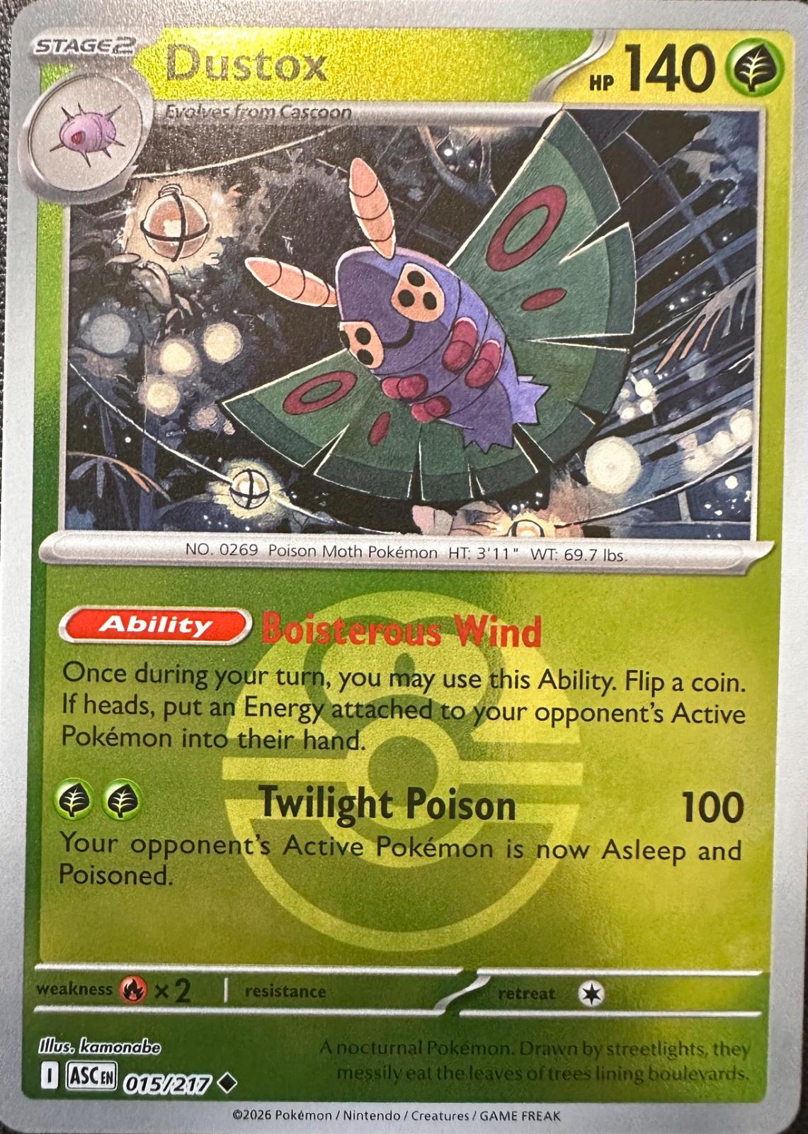 Dustox 15/217 Ascended Heroes