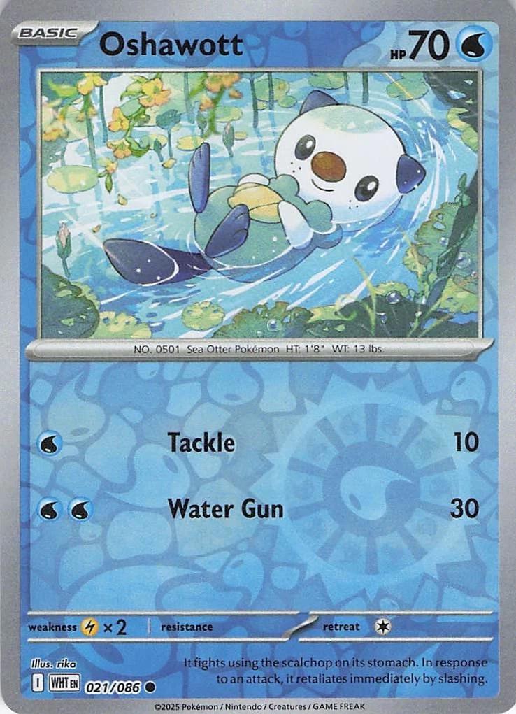 Oshawott 21/86 White Flare