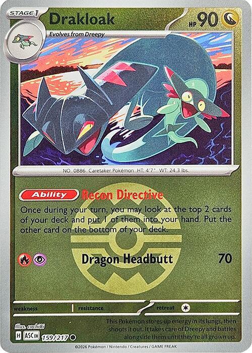 Drakloak 159/217 Ascended Heroes