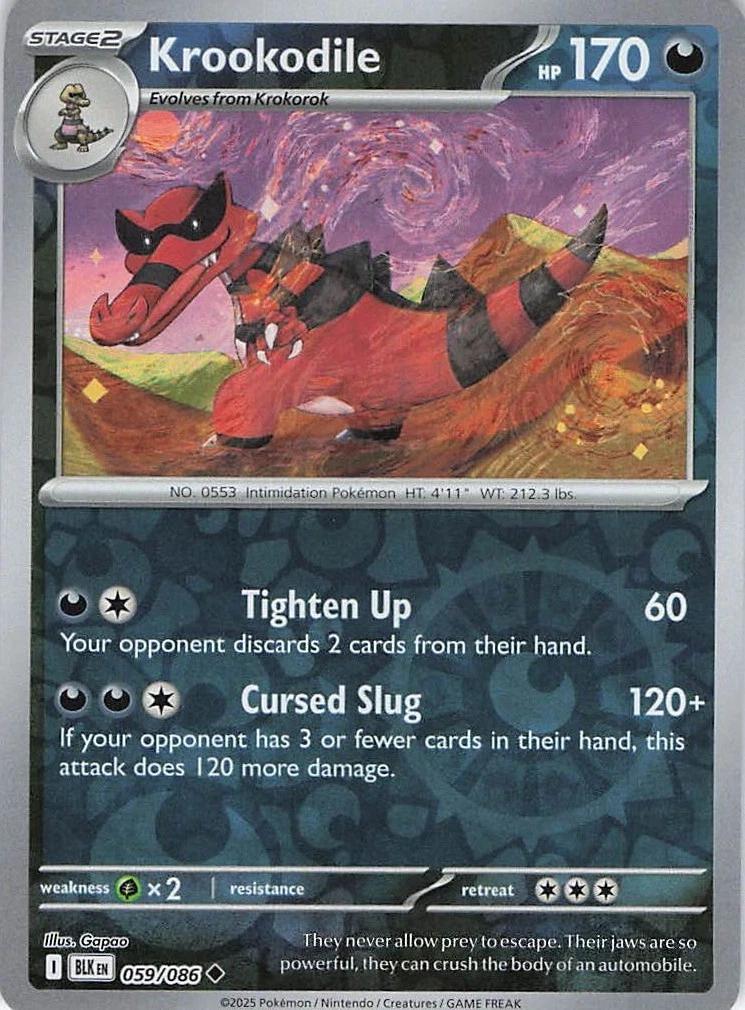 Krookodile 59/86 Black Bolt
