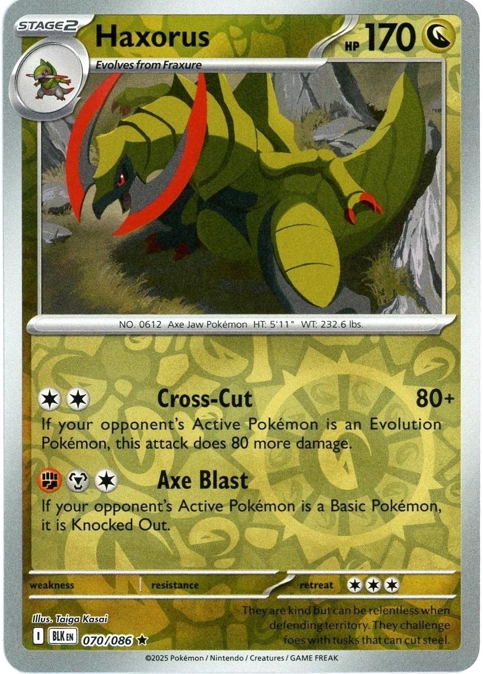 Haxorus 70/86 Black Bolt