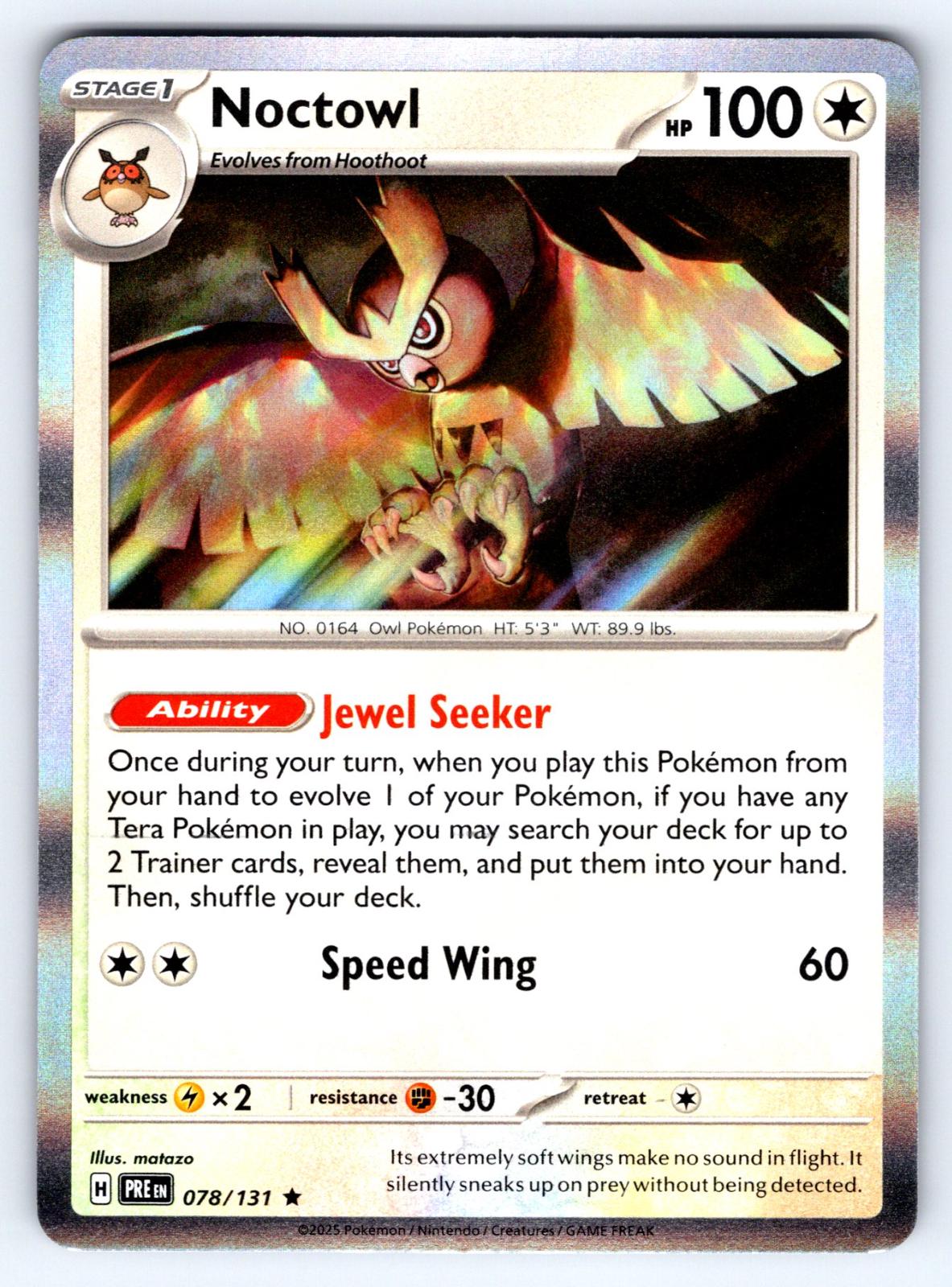 Noctowl 78/131 Prismatic Evolutions