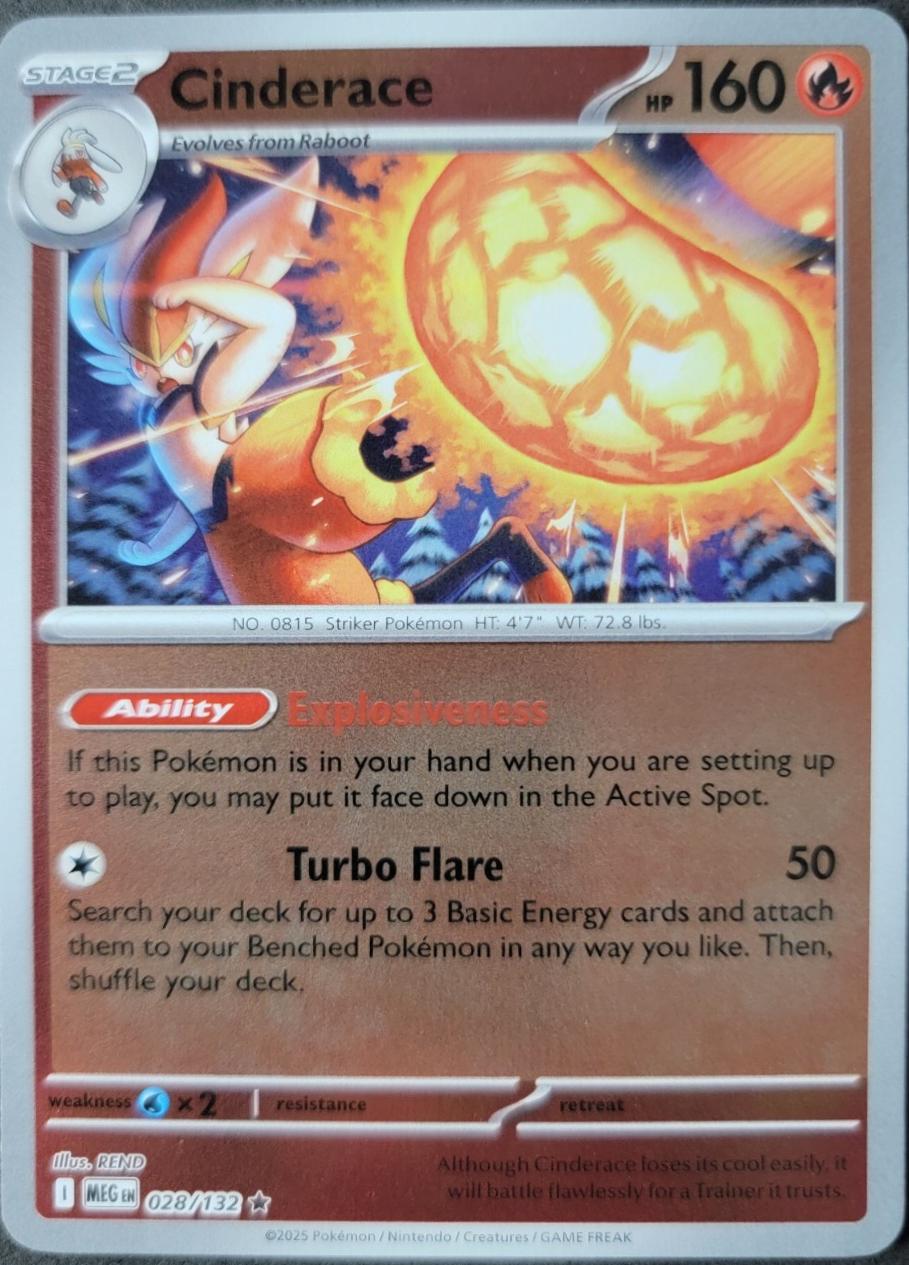 Cinderace 28/132 Mega Evolution