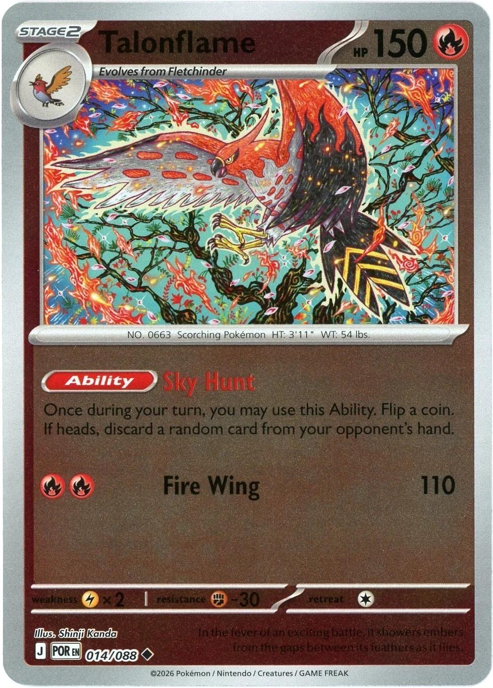Talonflame 14/88 Perfect Order
