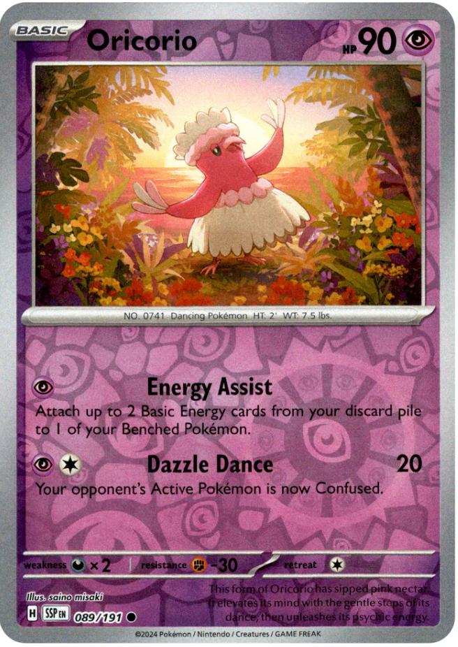 Oricorio 89/191 Surging Sparks