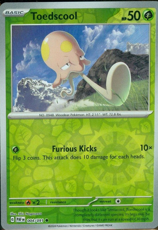 Toedscool 4/91 Paldean Fates