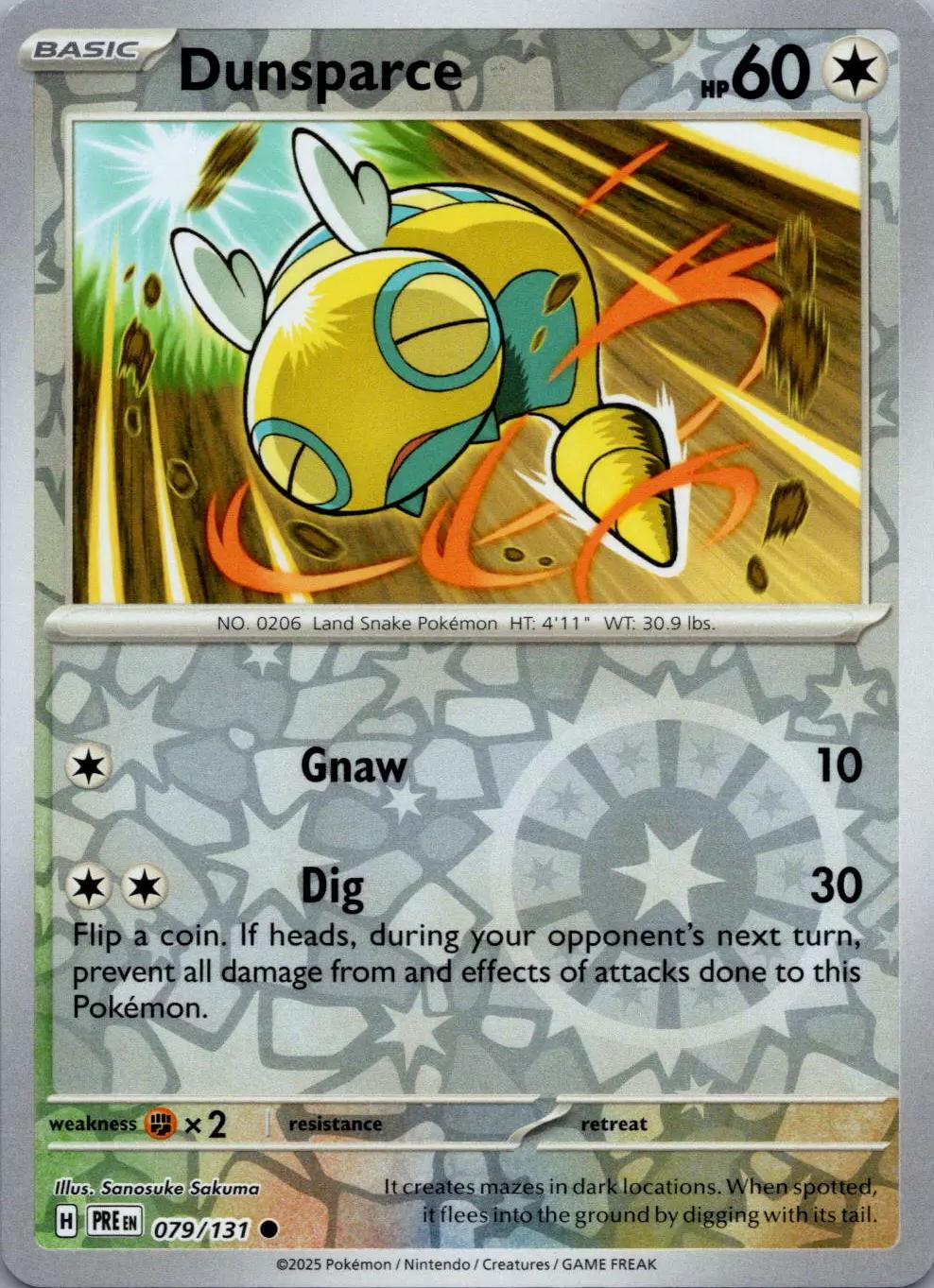 Dunsparce 79/131 Prismatic Evolutions